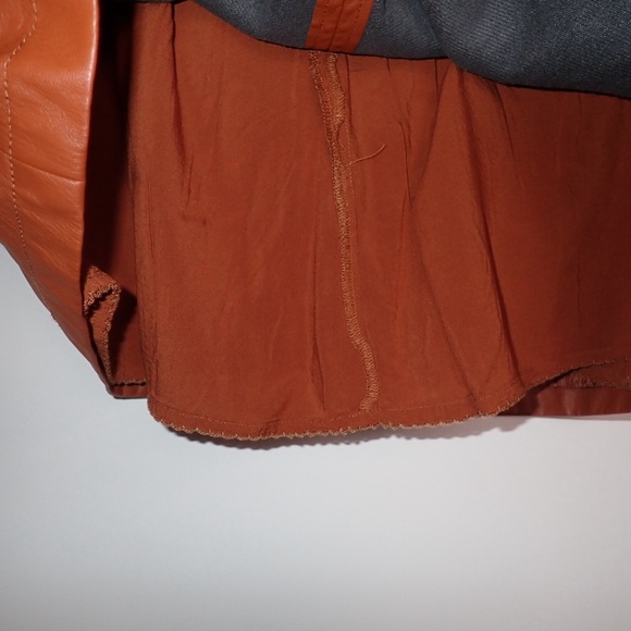 ✨Brand New✨ without tags Maeve by Anthropology Faux-Leather A-Line Mini Skirt - Picture 4 of 13